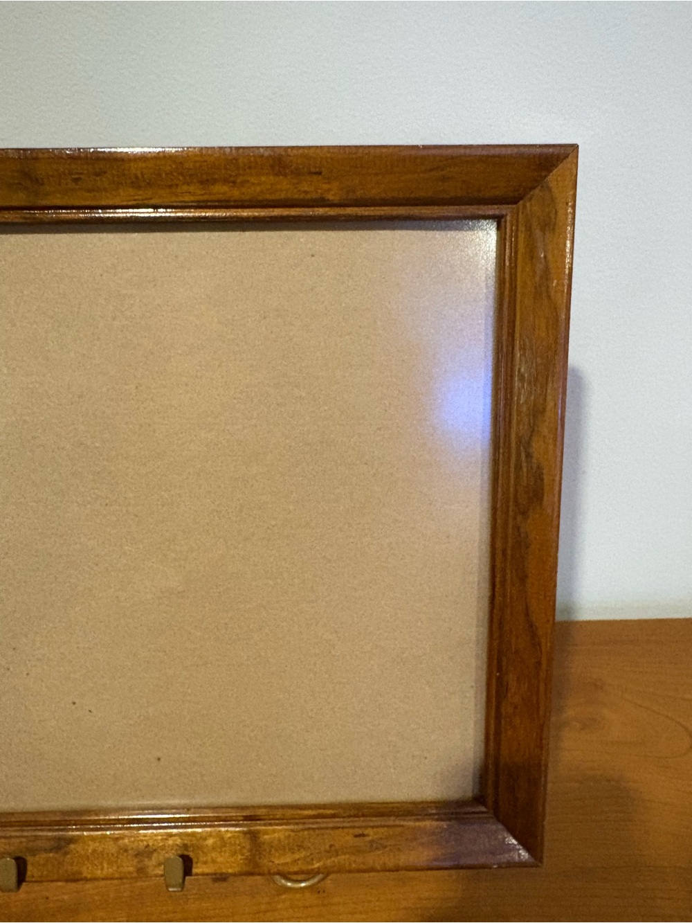 Vintage Large Wooden Mid Century Modern Wall Hanging Picture Frame - Picture 4 of 12